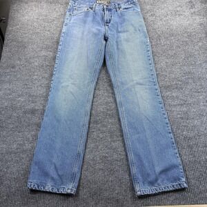 Berne Jeans Mens 30x30 Blue Flannel Lined Relaxed Straight Leg Denim Winter